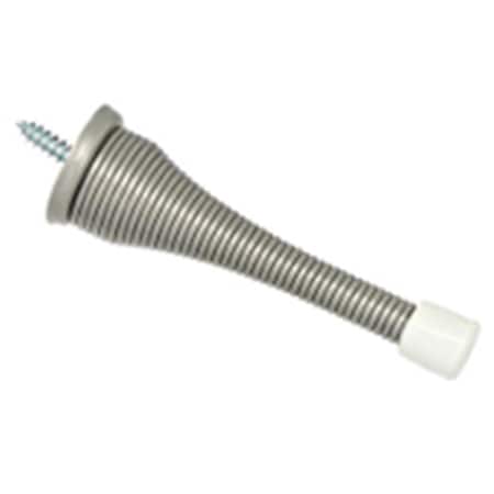 Hd National Hardware Baseboard Door Stop - Satin Nickel- 3 in. NM331165